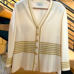 ST. John Collection White/ Gold Blazer